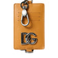 Dolce & Gabbana Orange Calf Leather Credit Card Holder Clip On Wallet