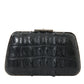 Balenciaga Black Exotic Skin Leather Shoulder Crossbody Box Clutch Bag
