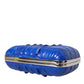 Balenciaga Blue Exotic Skin Leather Shoulder Crossbody Box Clutch Bag