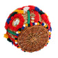 Dolce & Gabbana Multicolor AGNESE Straw Crystal  Pom Pom Bag