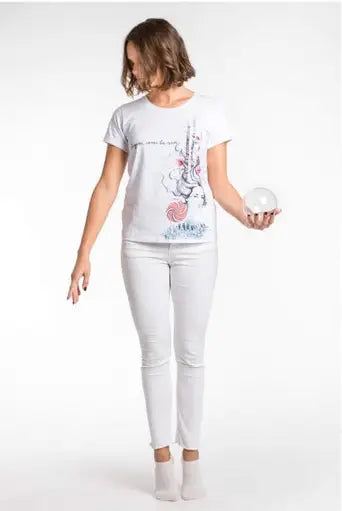 A.Tratti White Viscose Women Top