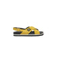 Cerruti 1881 Yellow Calfskin Women Sandal