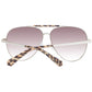 Guess Brown Metal Sunglasses