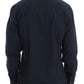 John Galliano Blue Casual Cotton Long Sleeve Shirt