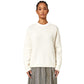 Alpha Studio White Recycled Wool Women Sweater