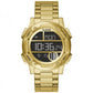 Guess Gold Stainless Steel Digital Watch