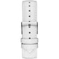 Guess White Leather Dress Watch