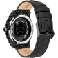 Police Black Leather Dress Watch