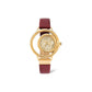 Police Red Leather Dress Watch