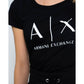 Armani Exchange Black Cotton T-Shirt