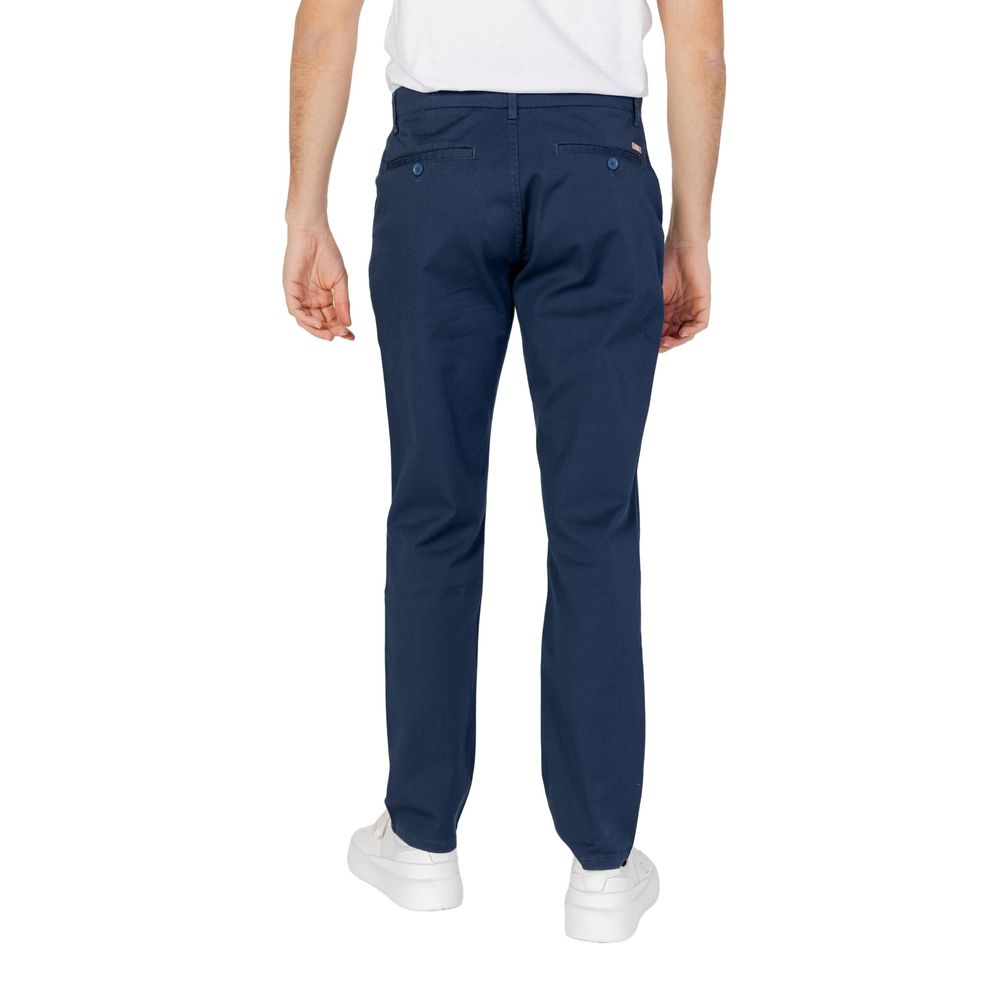 Armani Exchange Blue Cotton Pant