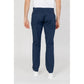 Armani Exchange Blue Cotton Pant
