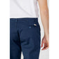 Armani Exchange Blue Cotton Pant