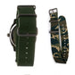 Folli Follie Green Leather Dress Watch