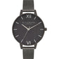 Olivia Burton Black Stainless Steel Dress Watch