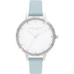 Olivia Burton Blue Artificial Leather Dress Watch