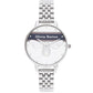 Olivia Burton Silver Stainless Steel Dress Watch