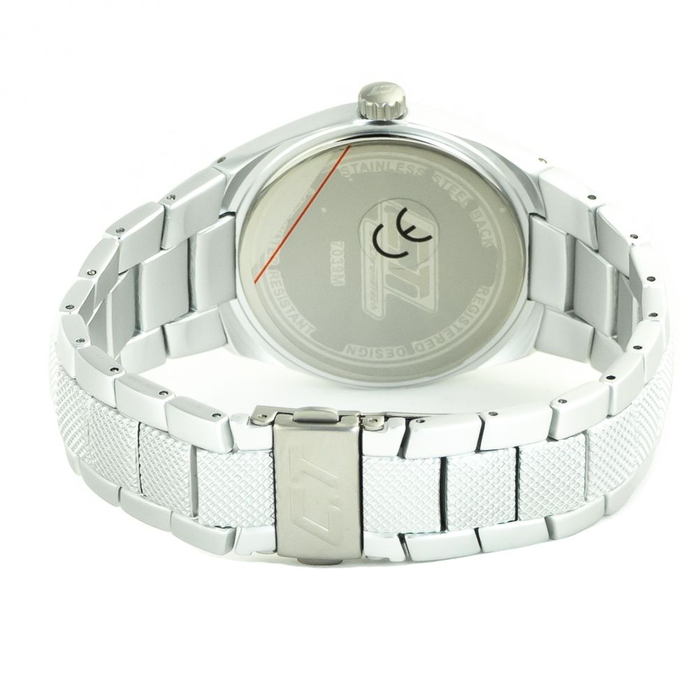 Chronotech Silver Stainless Steel Dress Watch