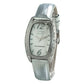 Chronotech Silver Leather Dress Watch