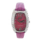 Chronotech Purple Leather Dress Watch