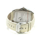 Chronotech White Leather Dress Watch