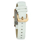 Chronotech White Leather Dress Watch