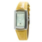 Chronotech Yellow Leather Dress Watch