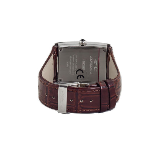 Chronotech Brown Leather Dress Watch