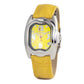 Chronotech Yellow Leather Dress Watch