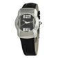 Chronotech Black Leather Dress Watch
