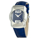 Chronotech Blue Leather Dress Watch