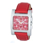 Chronotech Red Leather Dress Watch