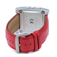 Chronotech Red Leather Dress Watch