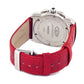 Chronotech Red Leather Dress Watch