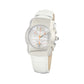 Chronotech White Leather Dress Watch