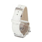 Chronotech White Leather Dress Watch