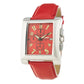 Chronotech Red Leather Dress Watch