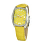 Chronotech Yellow Leather Dress Watch