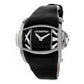 Chronotech Black Leather Dress Watch