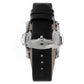 Chronotech Black Leather Dress Watch