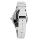 Chronotech White Leather Dress Watch