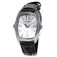 Chronotech Black Leather Dress Watch
