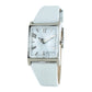 Chronotech White Leather Dress Watch