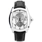 Chronotech Black Leather Dress Watch