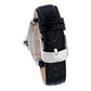 Chronotech Black Leather Dress Watch