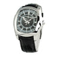 Chronotech Black Leather Dress Watch