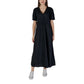 B.Young Black Linen Long Dress
