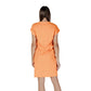 B.Young Orange Cotton Midi Dress
