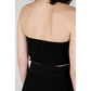 Rinascimento Black Polyester Top