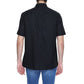 Antony Morato Black Linen Shortsleeve Shirt